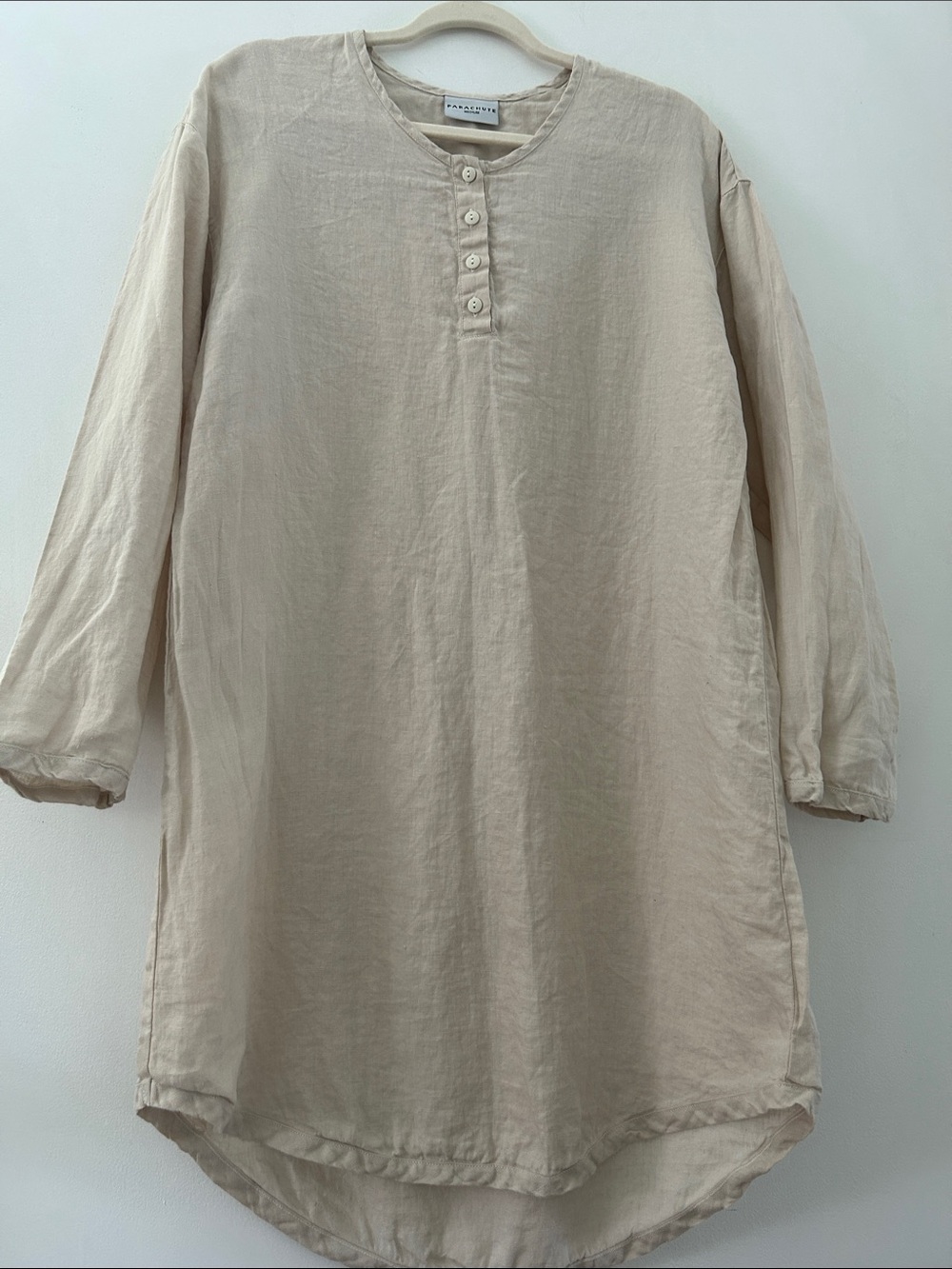 Parachute Linen House Dress Size Medium Midi Oversized Comfy Tunic/Nightshirt - Picture 15 of 15
